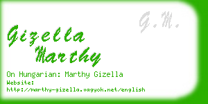 gizella marthy business card